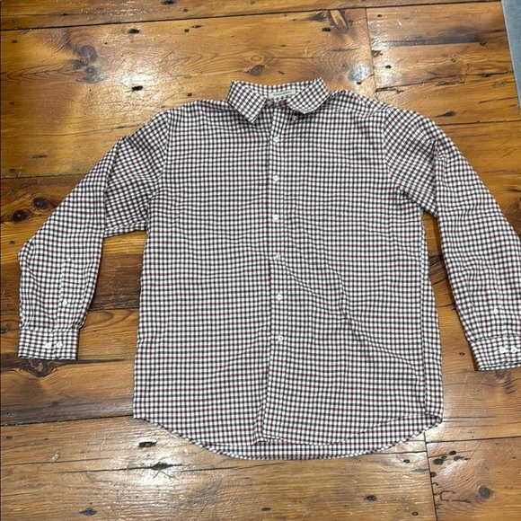 L.L. Bean Other - L.L. Bean Red & Brown Wrinkle Resistant Button Down Shirt Size Large
